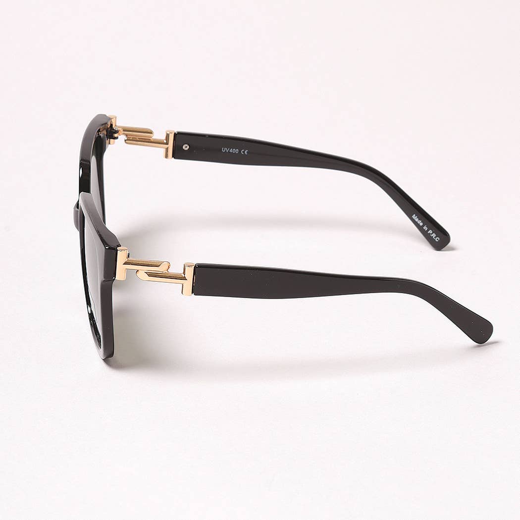 Casual Rectangular Bold Frame Sunglasses