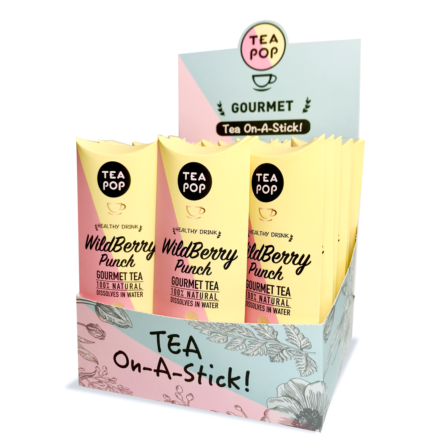 WildBerry Punch Gourmet TEA on-a-stick!