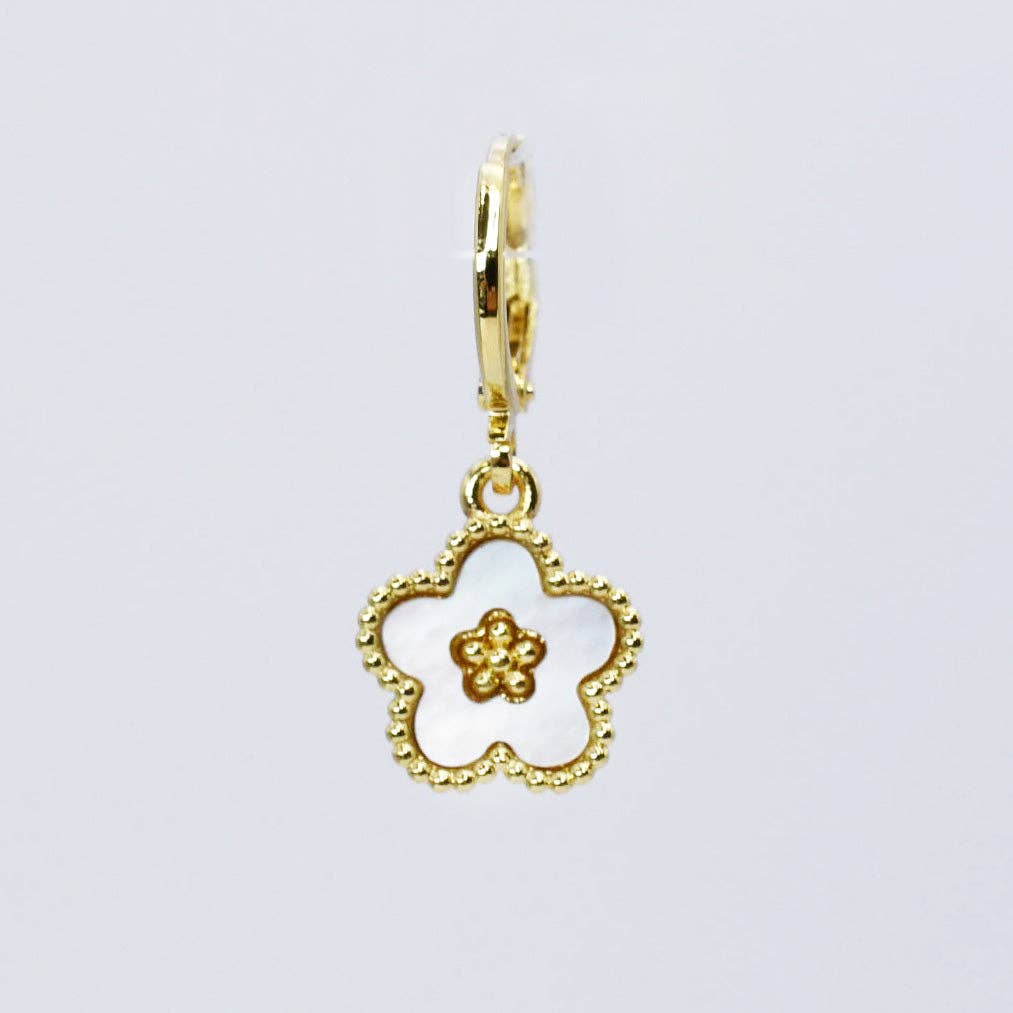 Cute Flower Gold Charm