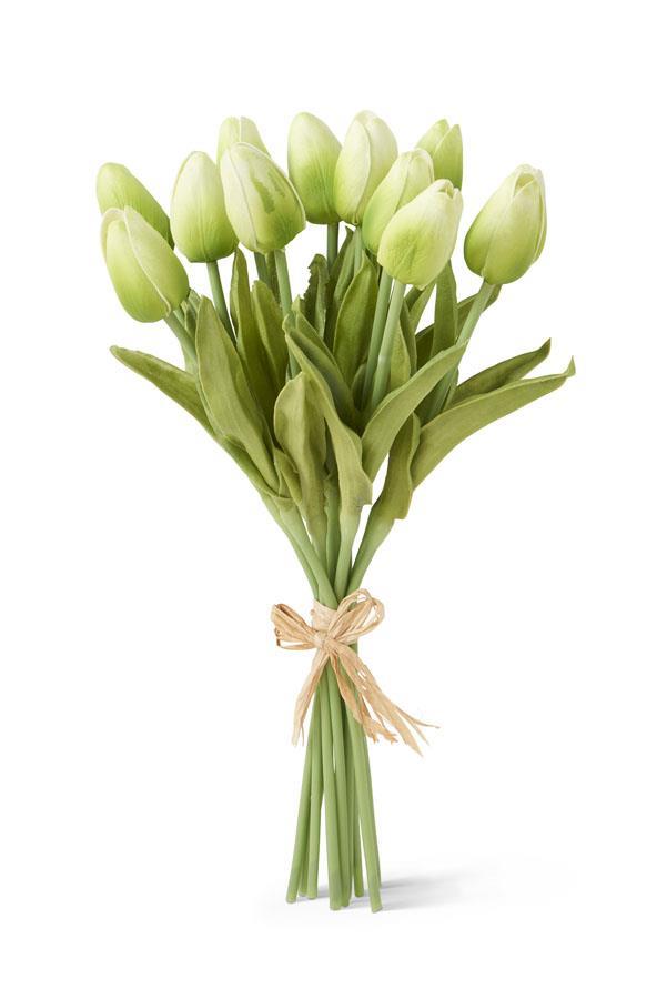 Green Real Touch Tulip Bundle | 13"