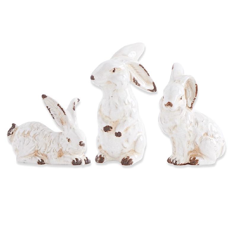 Vintage White Ceramic Bunny