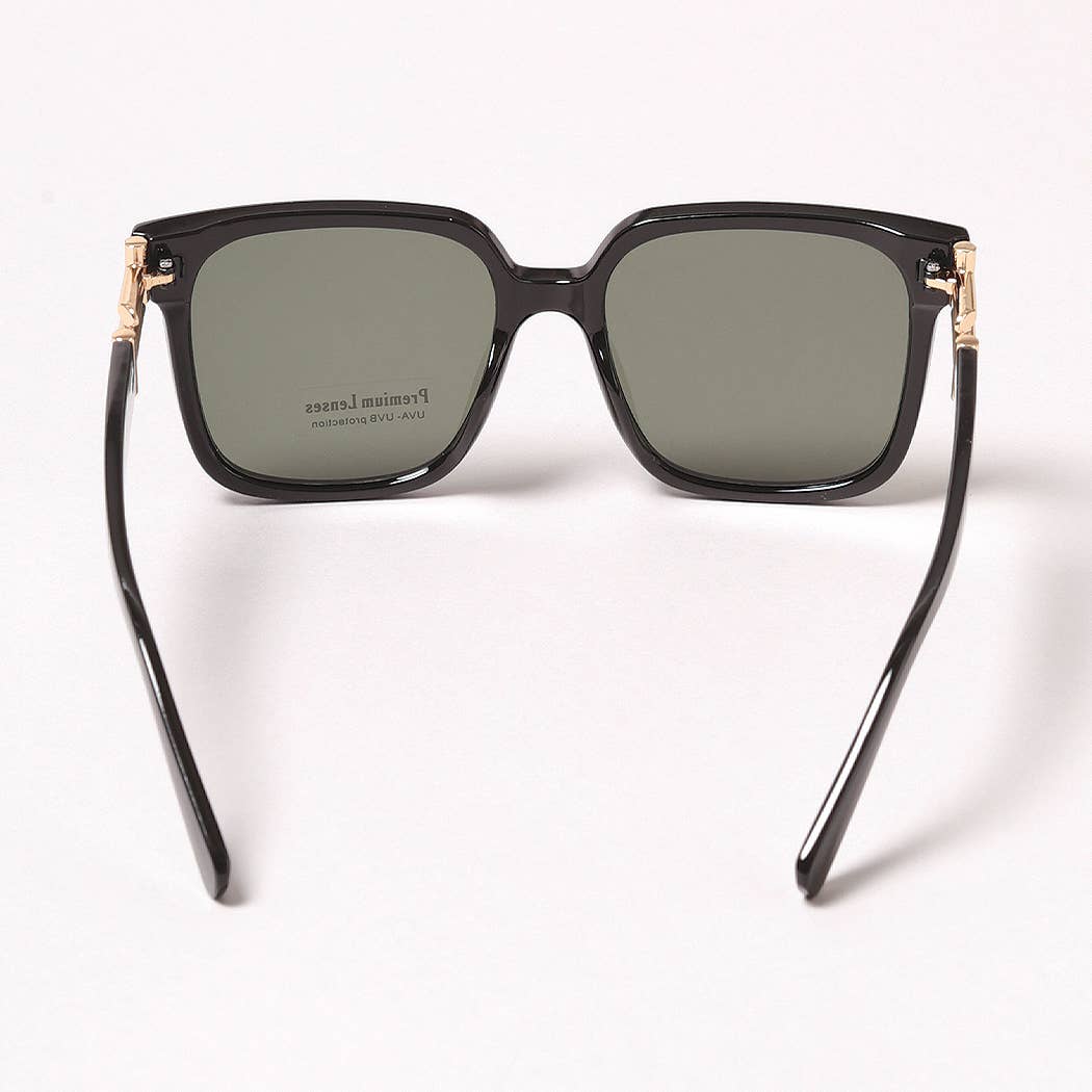 Casual Rectangular Bold Frame Sunglasses
