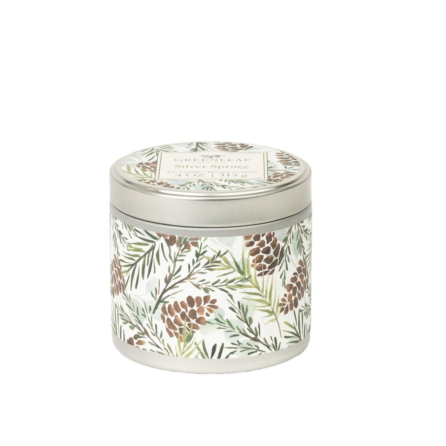 Silver Spruce Tin Candle | 4oz