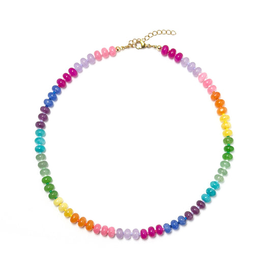 Gemstone Candy Necklace | Rainbow