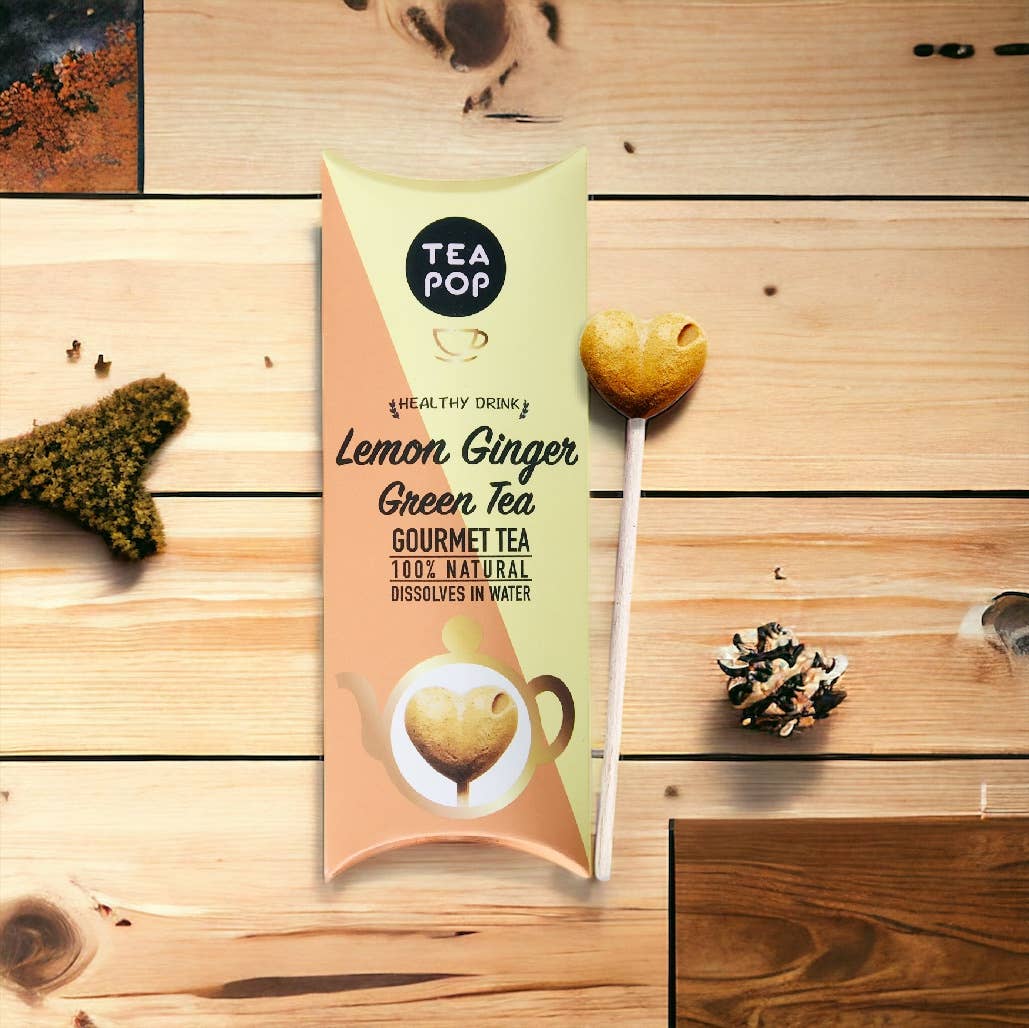 Lemon Ginger Green TEA on-a-stick!