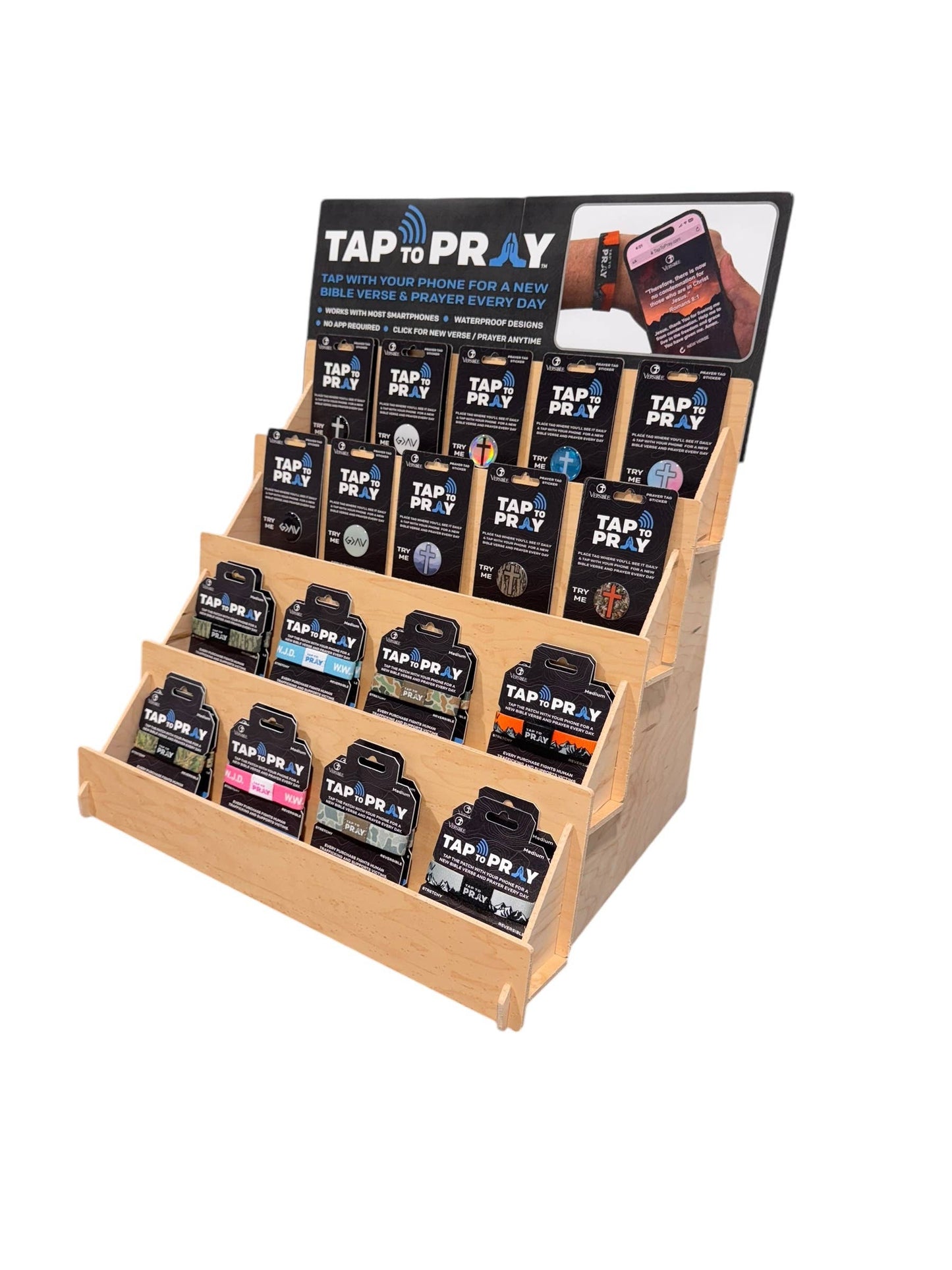 Versible Tap To Pray™ Wristband XS | River Rock Camo & Sage