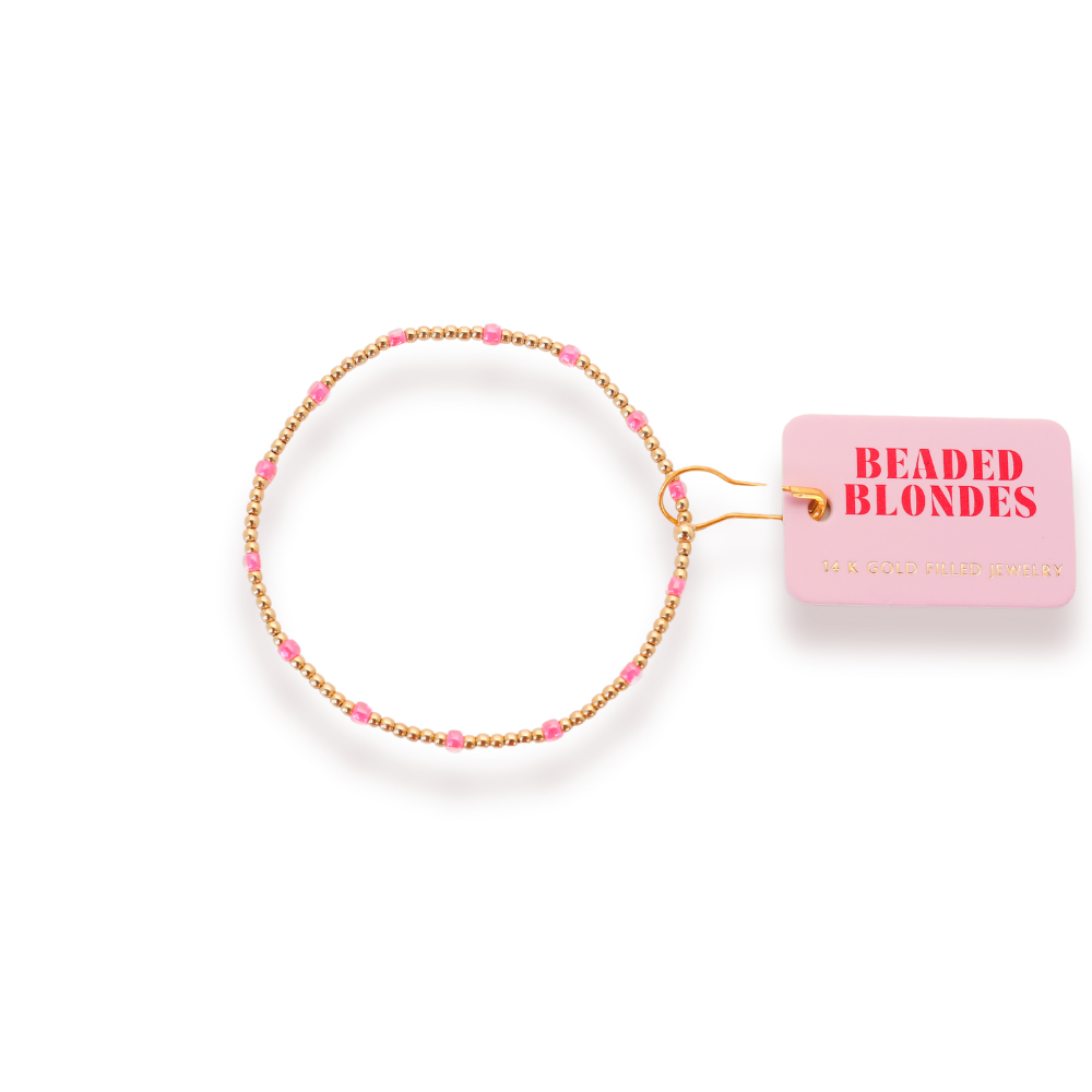 Hot Pink Dainty Poppi Bracelet | Standard