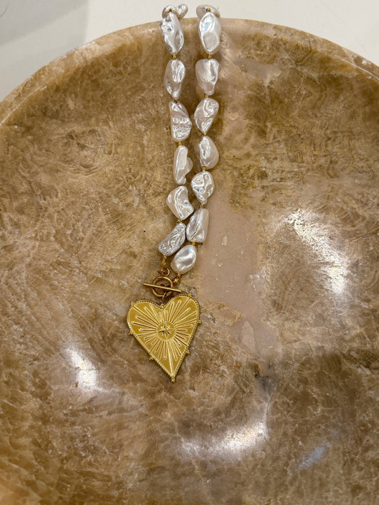 Blaze Pearl Necklace