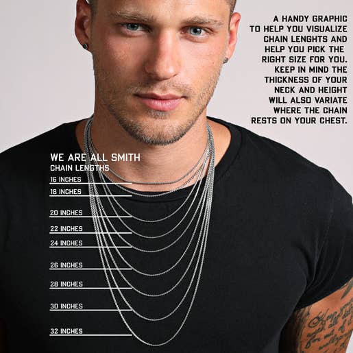 Men’s Stainless Steel Cross Necklace | 24"