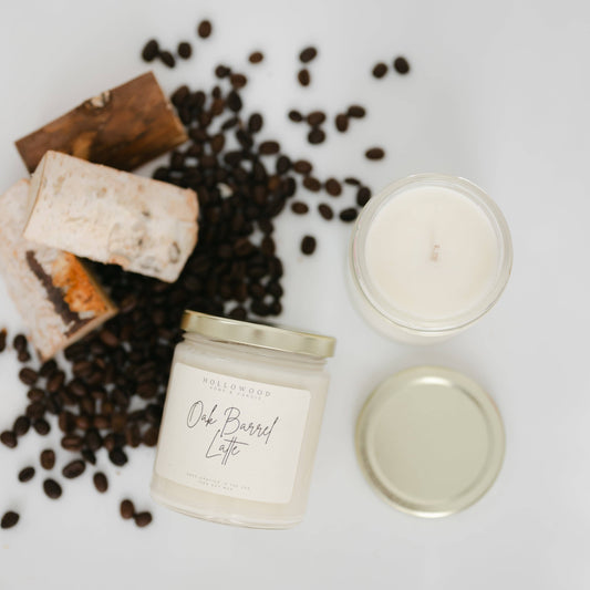 Oak Barrel Latte Candle | 8 oz