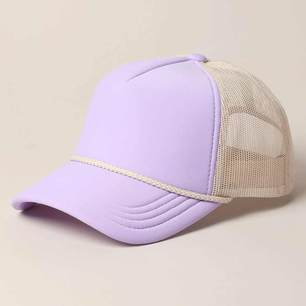 Lagniappe Mesh Back Trucker Hat | Lavender