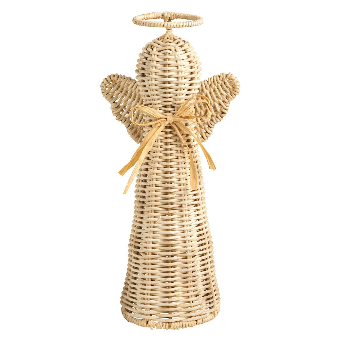Rattan Angel Sitter