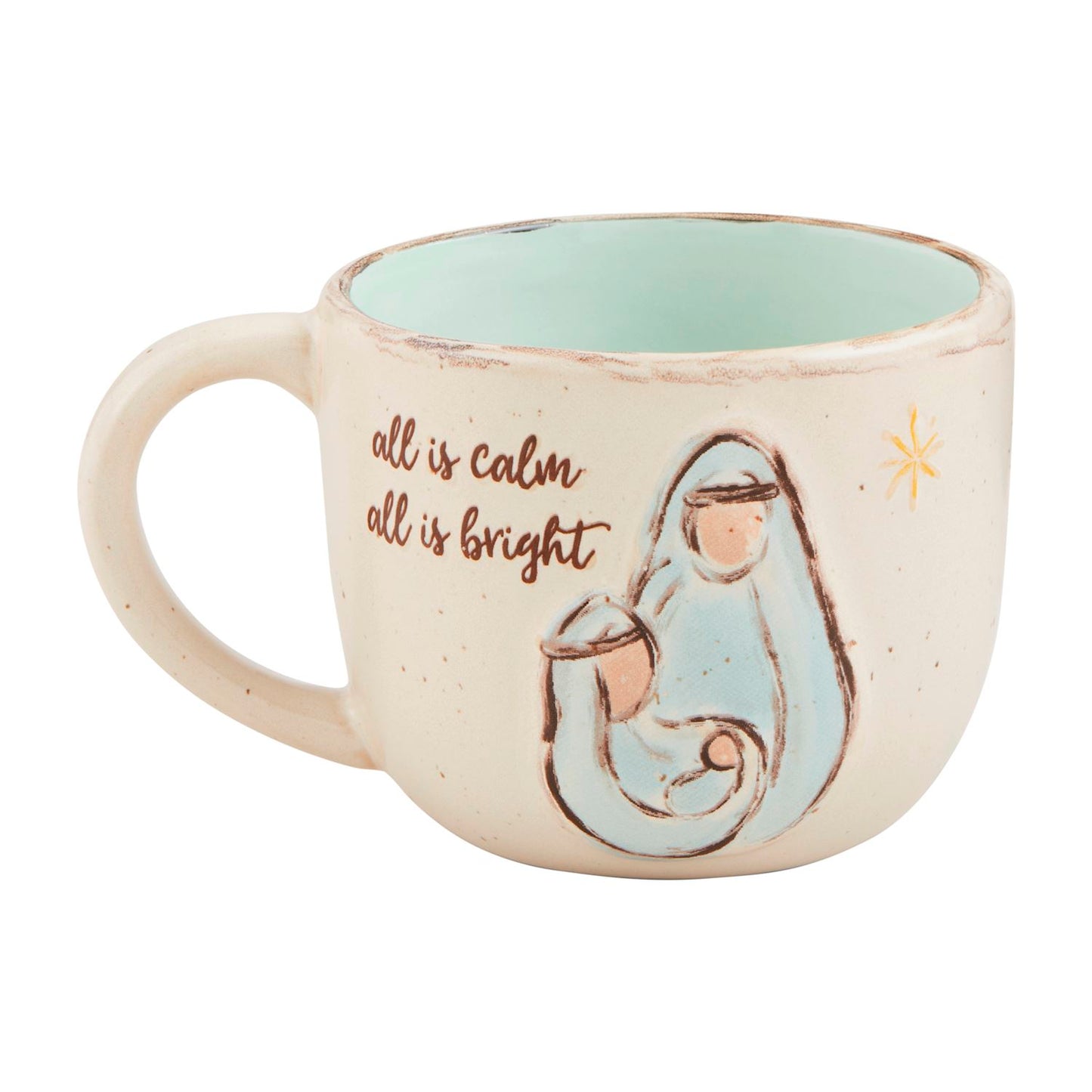 Hand-Painted Nativity Mug