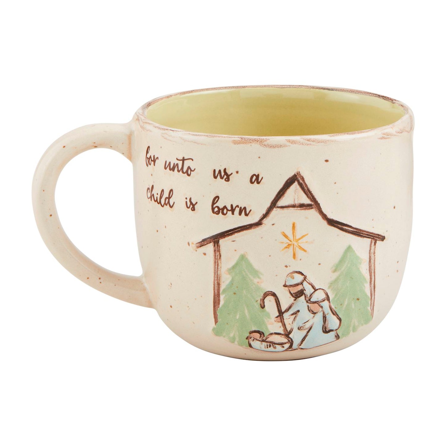 Hand-Painted Nativity Mug