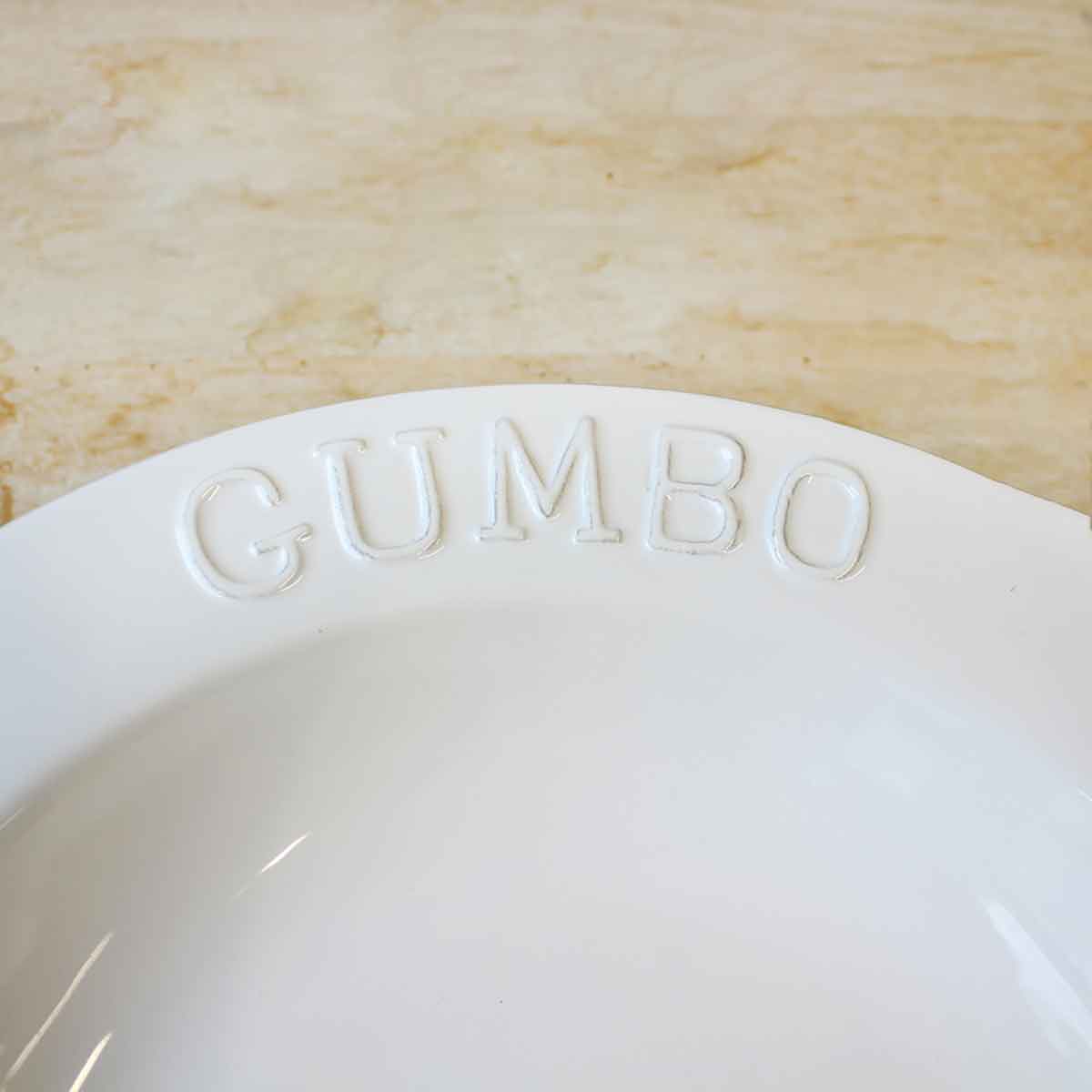 Gumbo Bowl | White 10" x 2" x 10"
