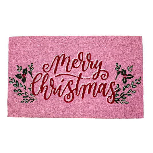 Merry Christmas Coir Doormat