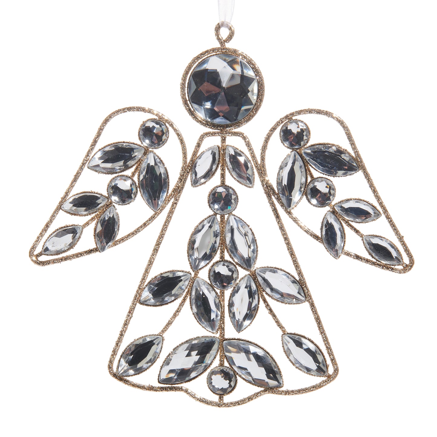 6.5" Jeweled Angel Ornament