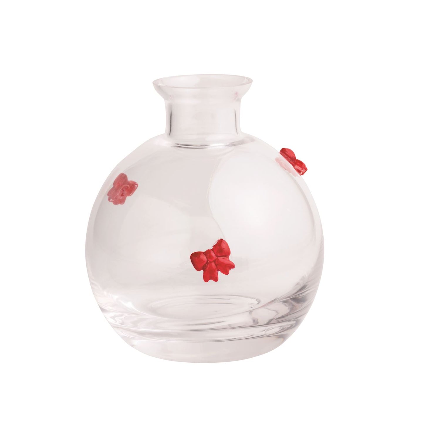 Christmas Glass Icon Bud Vase