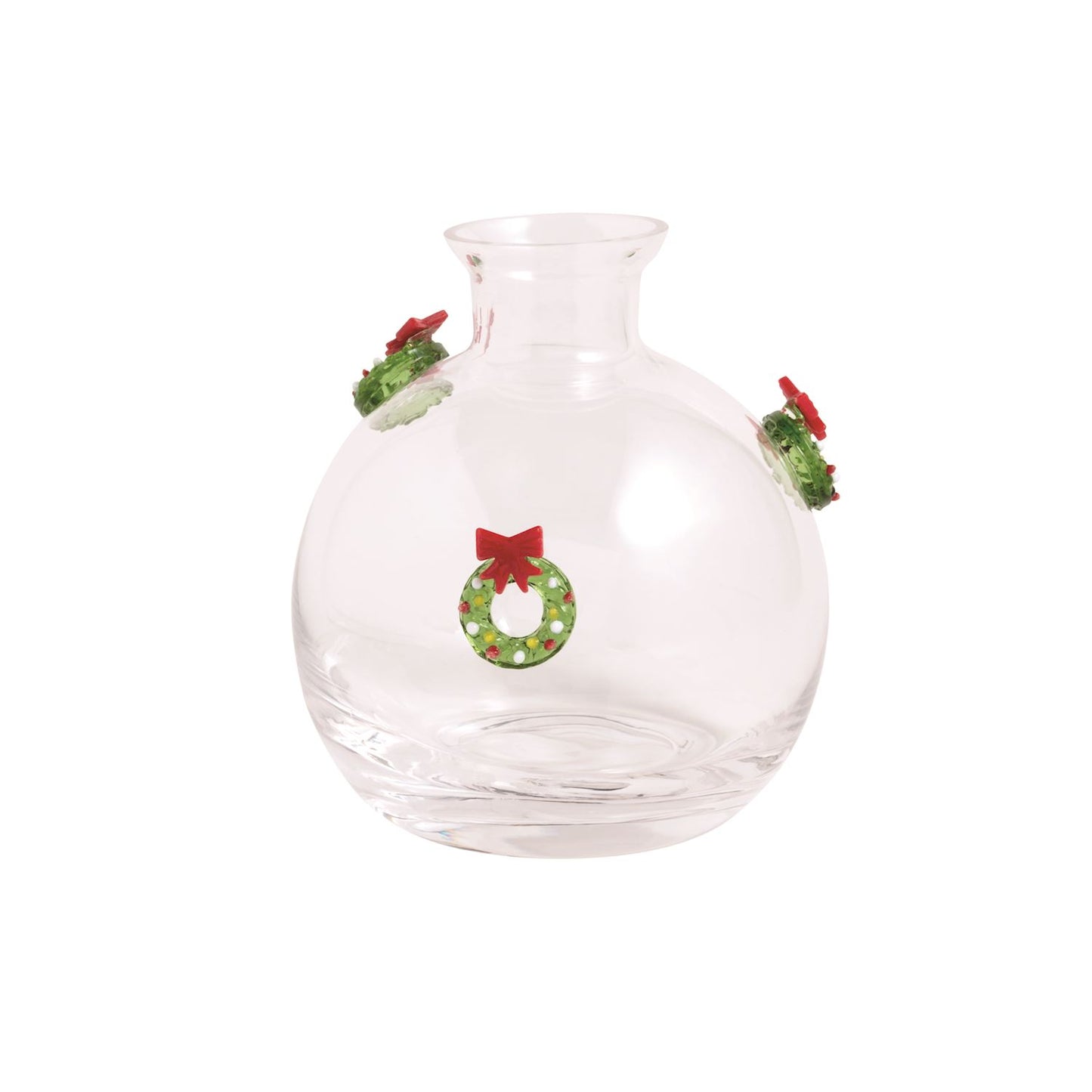 Christmas Glass Icon Bud Vase
