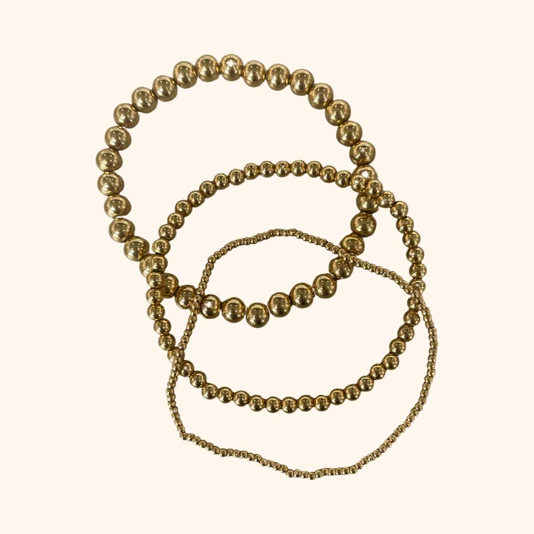 Small Gold Ball Bracelets | Waterproof