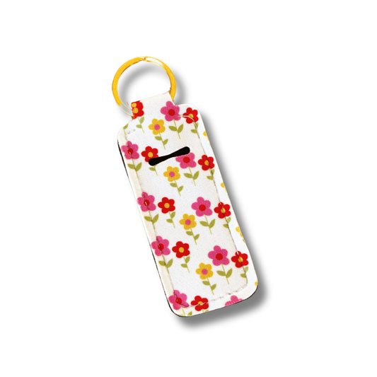 Lip Balm/Lipstick Keychain Holder | Mod Floral