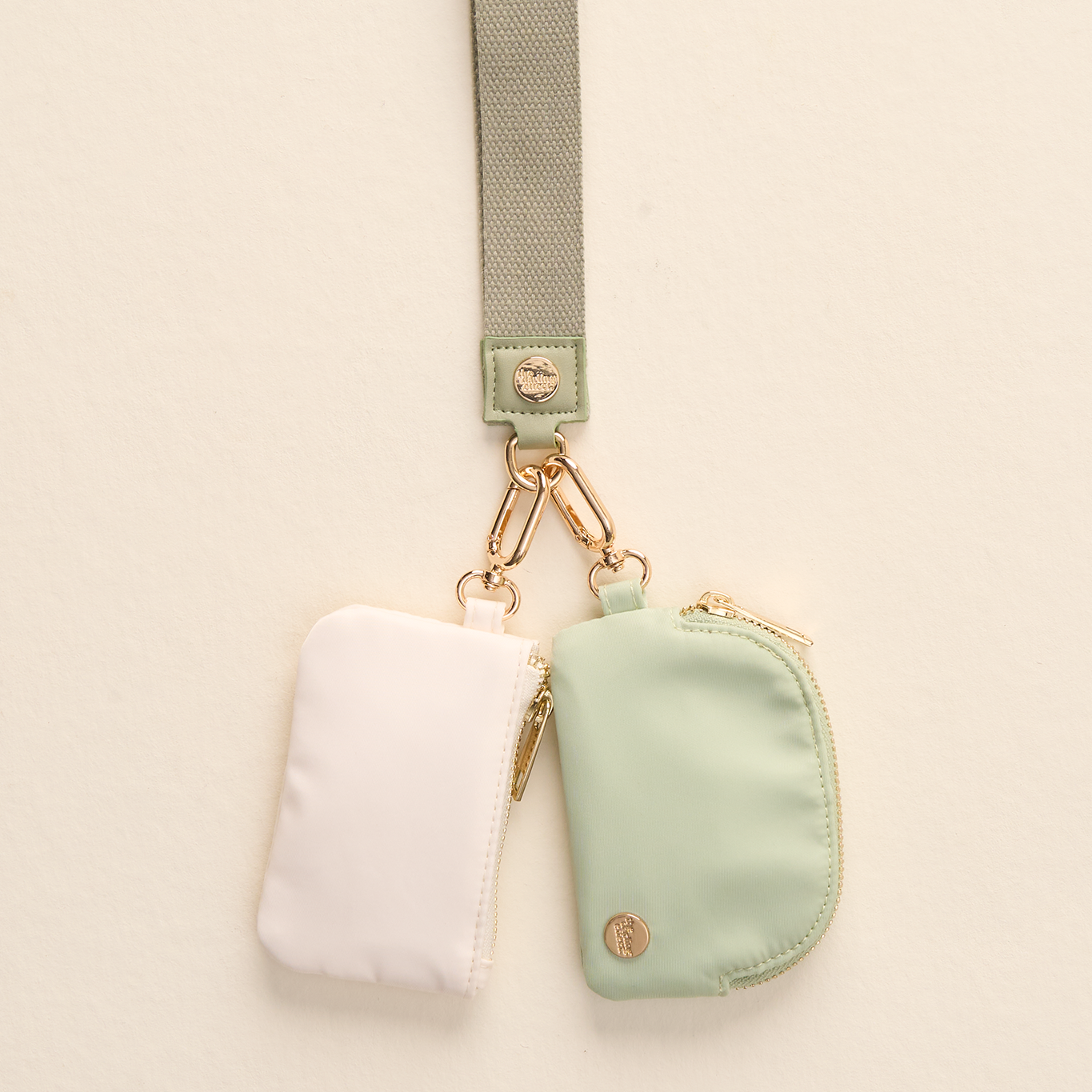 Dynamic Duo Pouch Wristlet | Sage