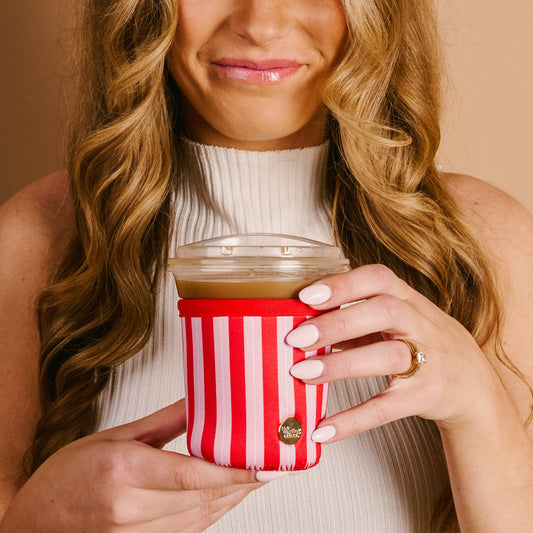 Sip Savvy Drink Sleeve | Regular Peppermint Stripes