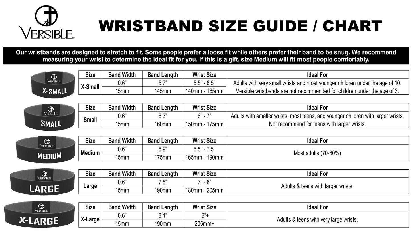 Versible Tap To Pray Wristband | Cottage & Tile | L