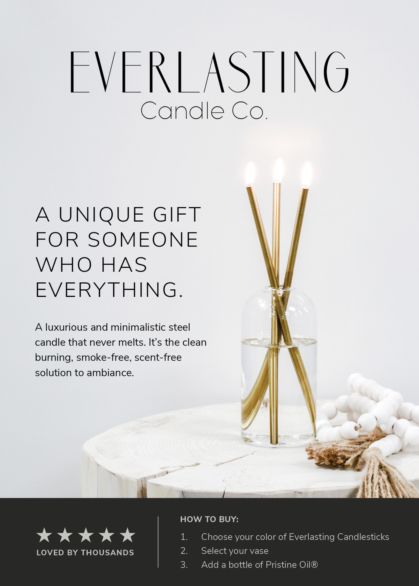 Everlasting Candle Co. - Shelf Talker