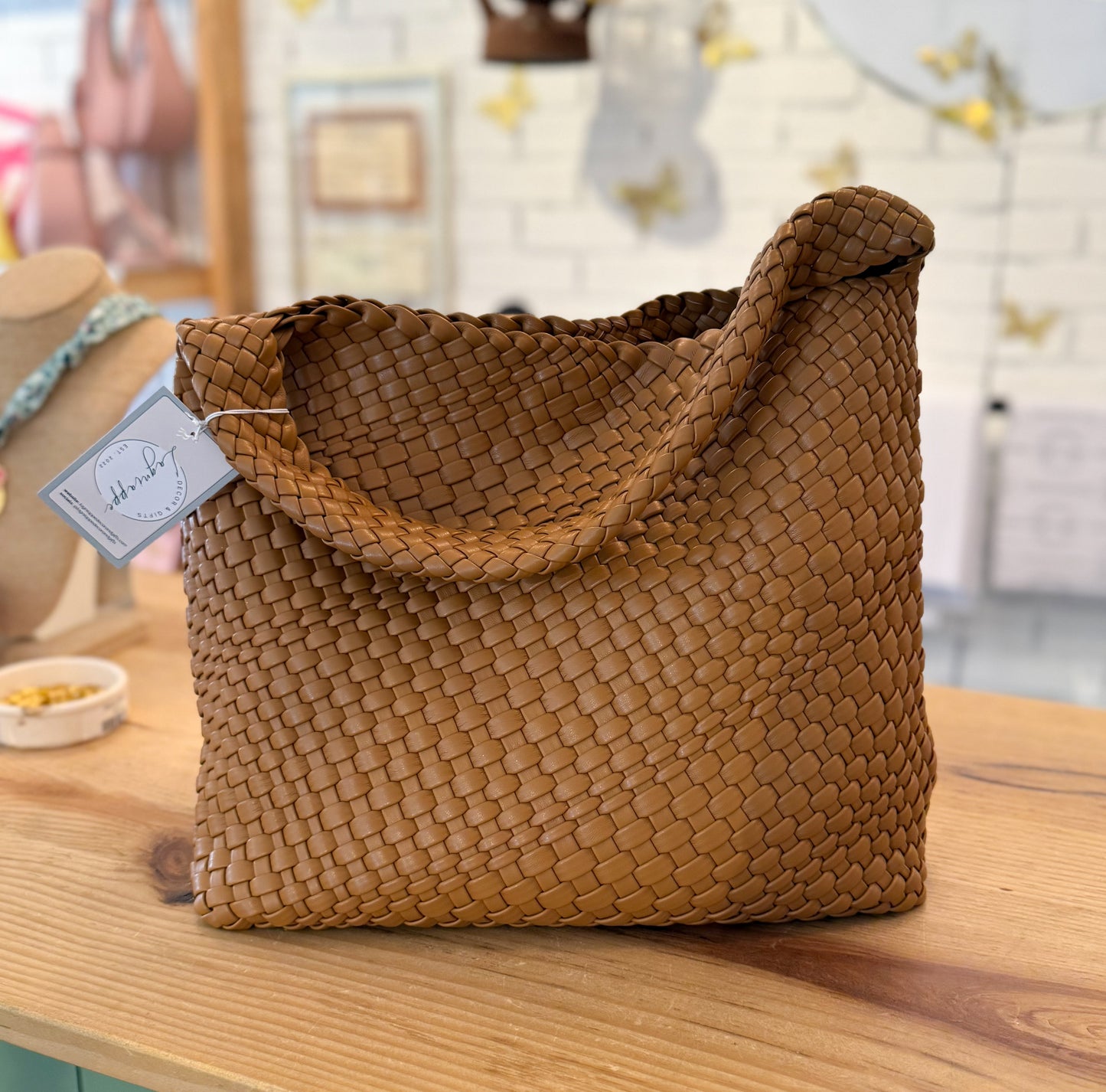 Woven Braided Shoulder Bag