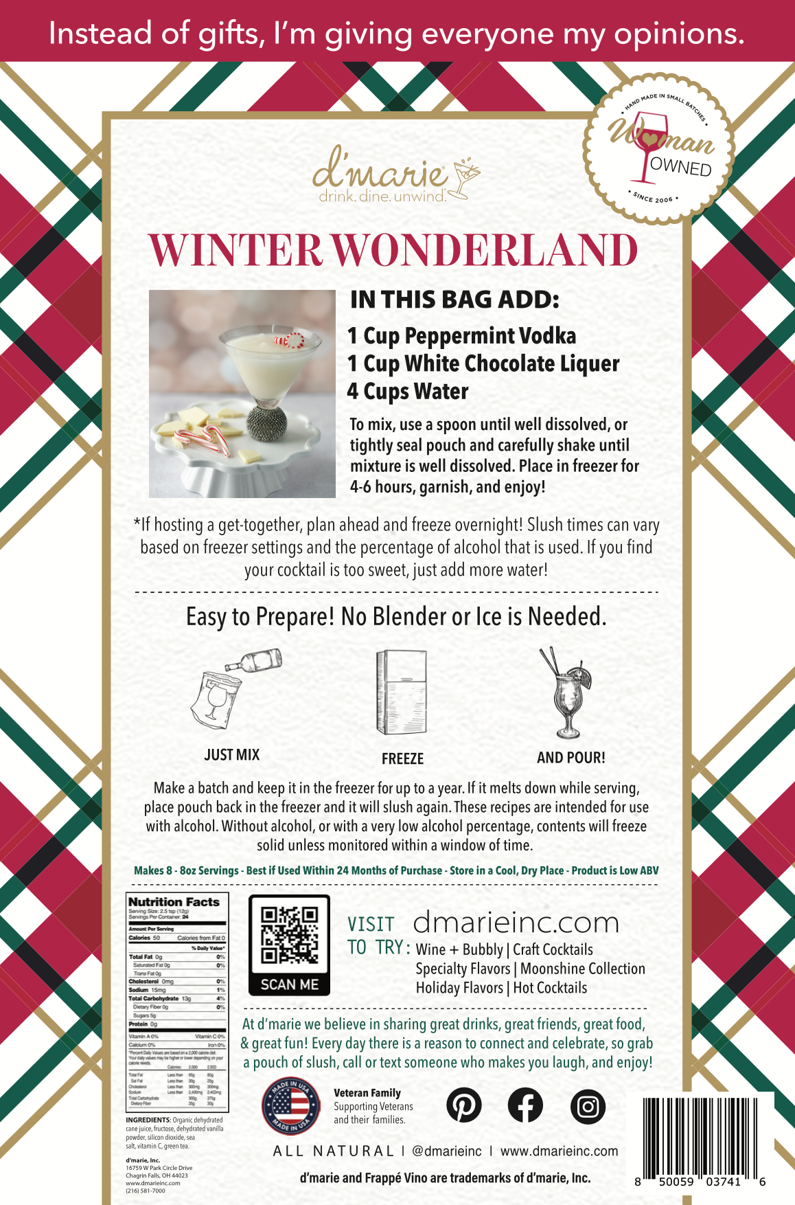 Winter Wonderland Cocktail | Ready-To-Freeze