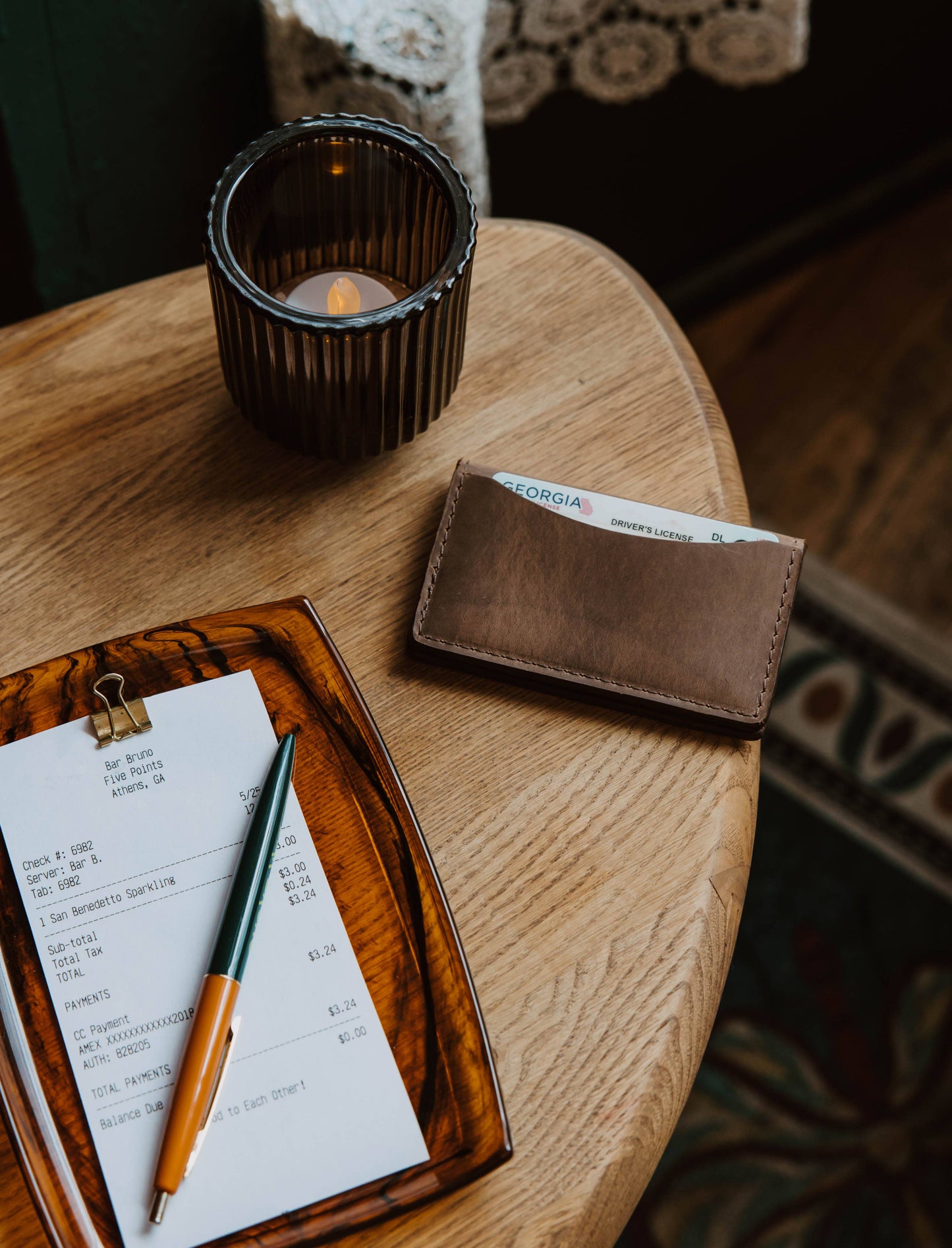 Handmade Leather Cardholder Wallet | Folklore