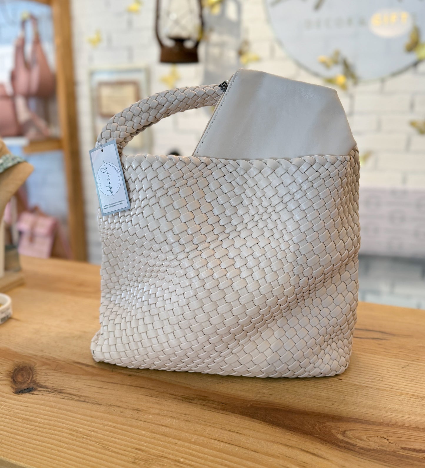 Woven Braided Shoulder Bag