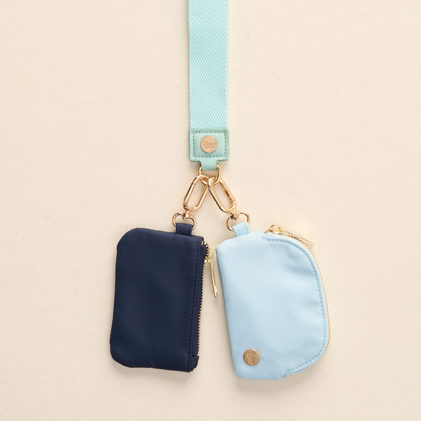 Dynamic Duo Pouch Wristlet | Aqua