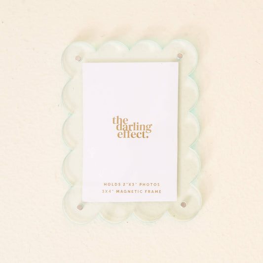 Mini Acrylic Picture Frame Magnet | Pale Blue
