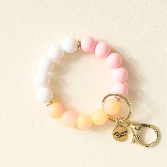 Hands-Free Keychain Wristlet | Pink Lemonade