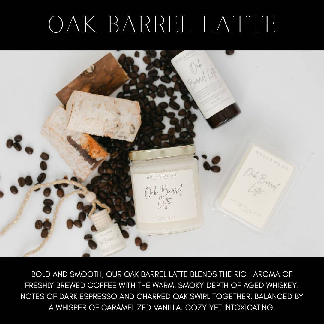 Oak Barrel Latte Candle | 8 oz