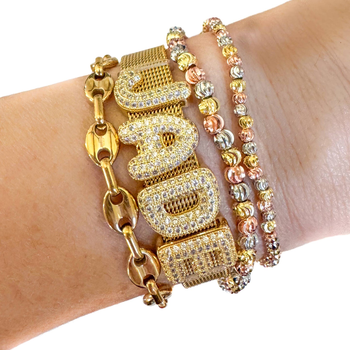 Slider Watch Charm | Solid Heart-CZ
