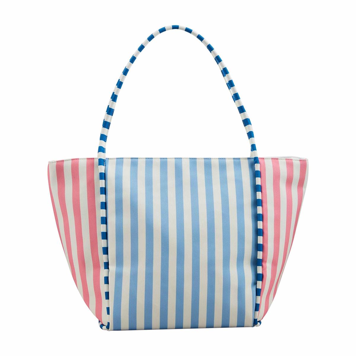 Striped Cooler Tote