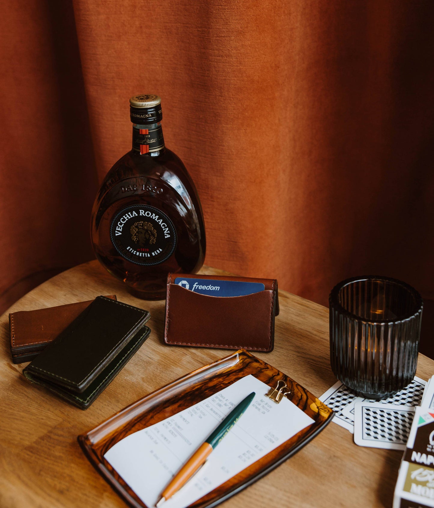 Handmade Leather Cardholder Wallet | Black