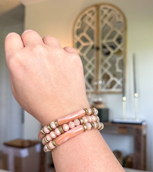 Pink & Blush Bracelet Stack