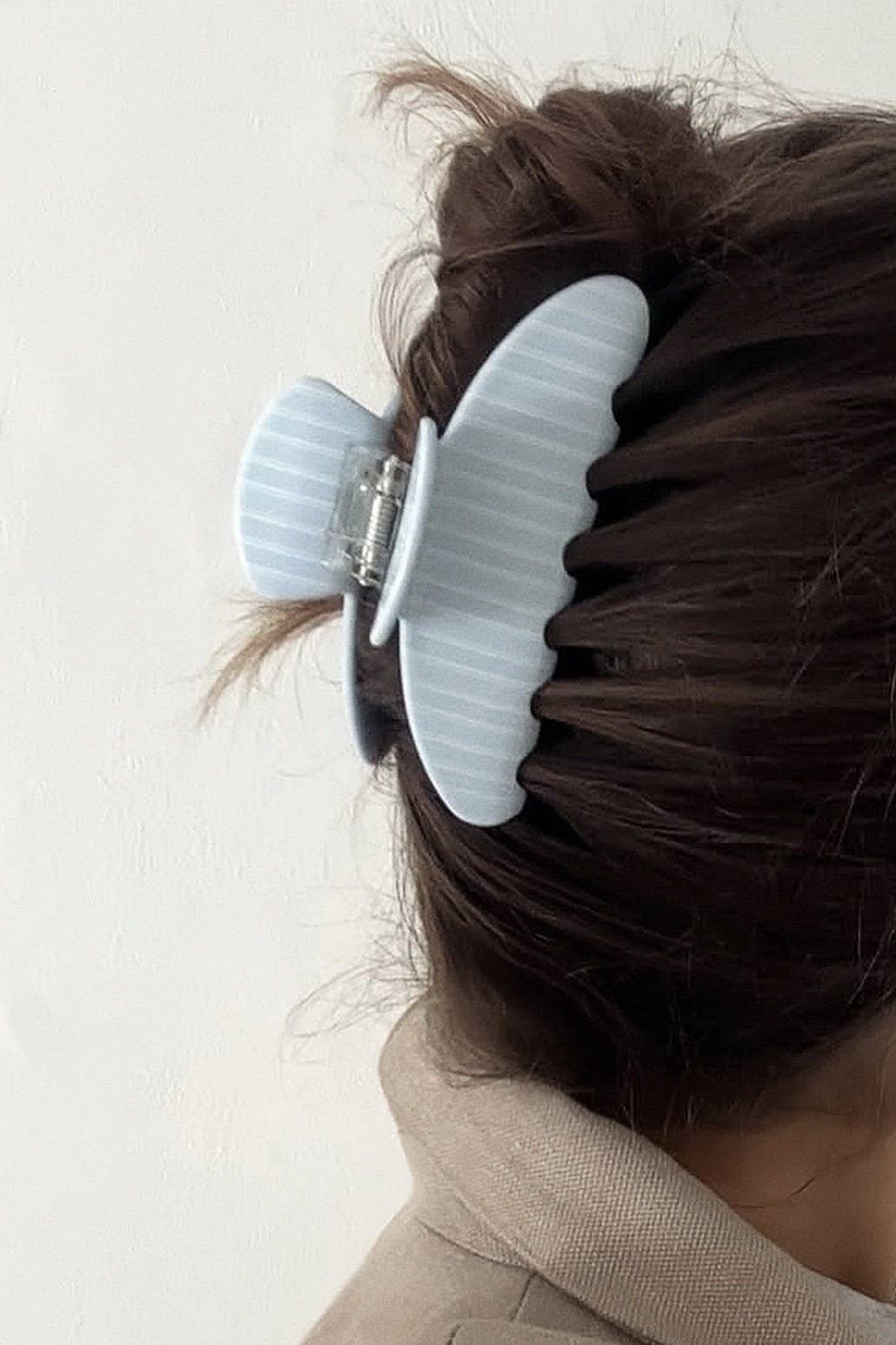 Brown Polka Dot Hair Claw Clip