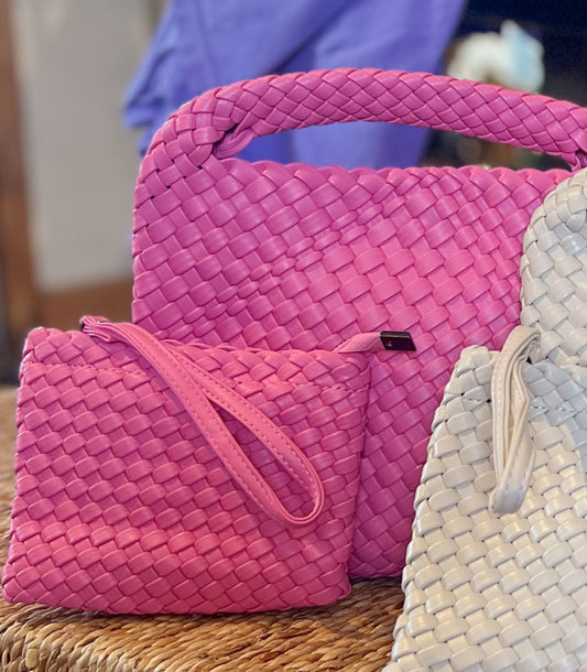 Woven Leather Crossbody Bag | Medium