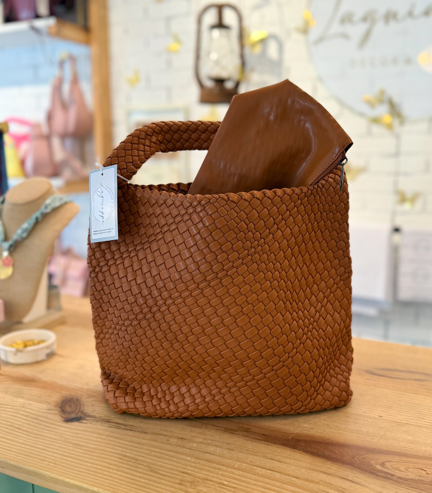 Woven Braided Shoulder Bag