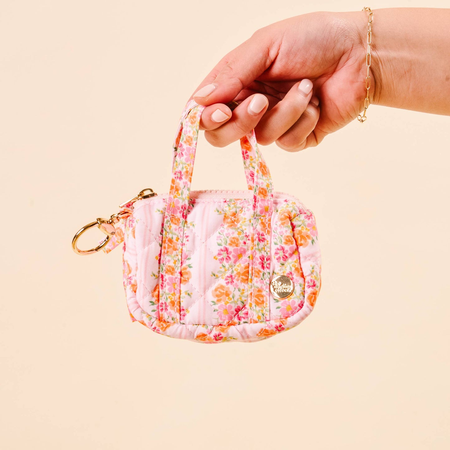 Itty Bitty Duffle Bag Charm | Petal Parade Pink