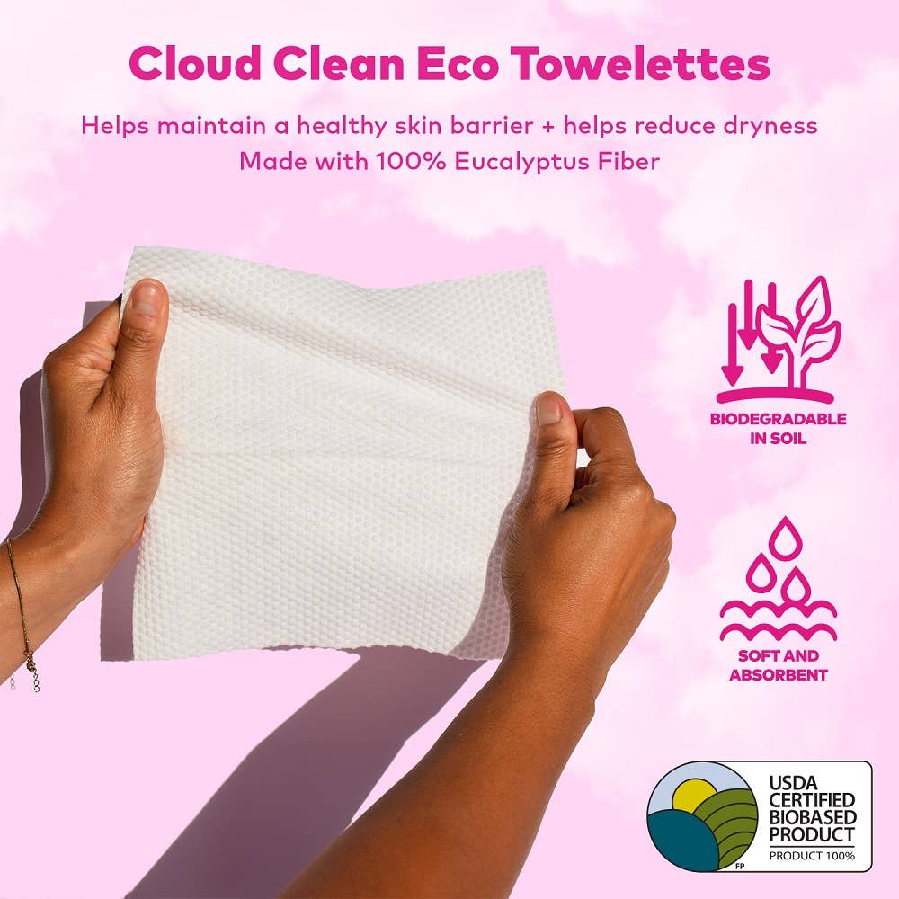 Cloud Clean Eco Towelettes | 60 count