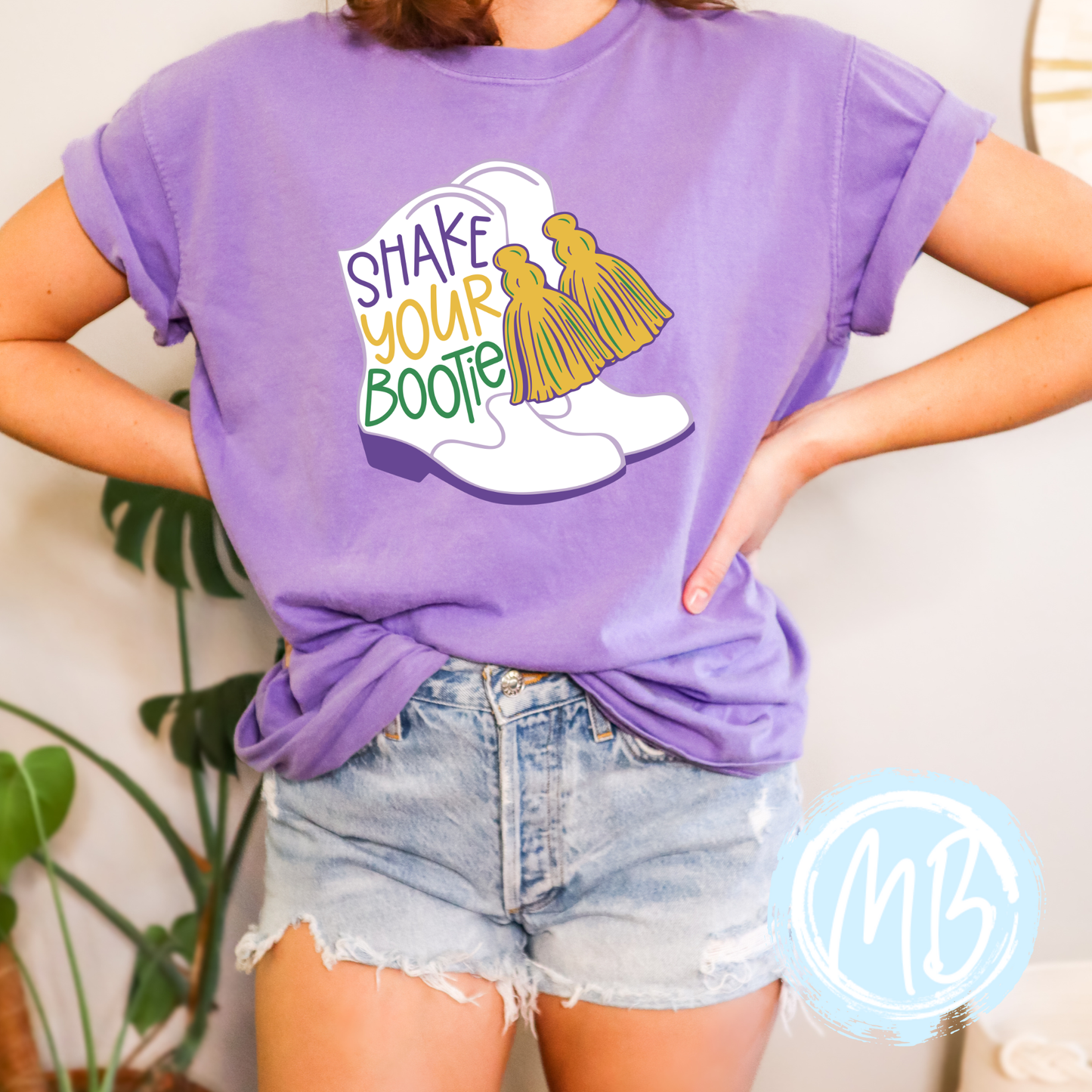 Shake Your Bootie Adult Tee| Purple / M