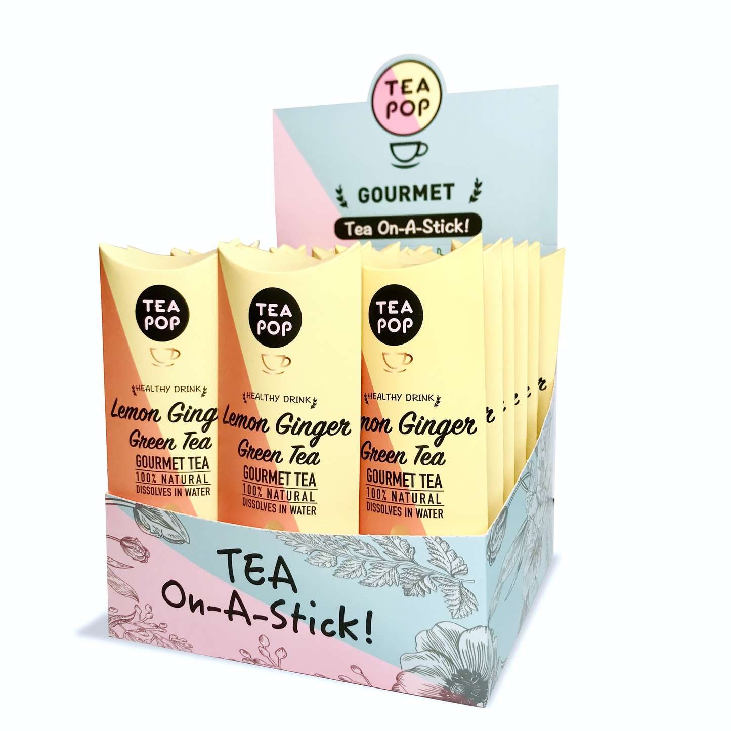 Lemon Ginger Green TEA on-a-stick!