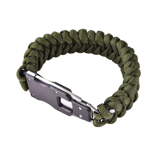 Paracord Survival Bracelet | Army Green