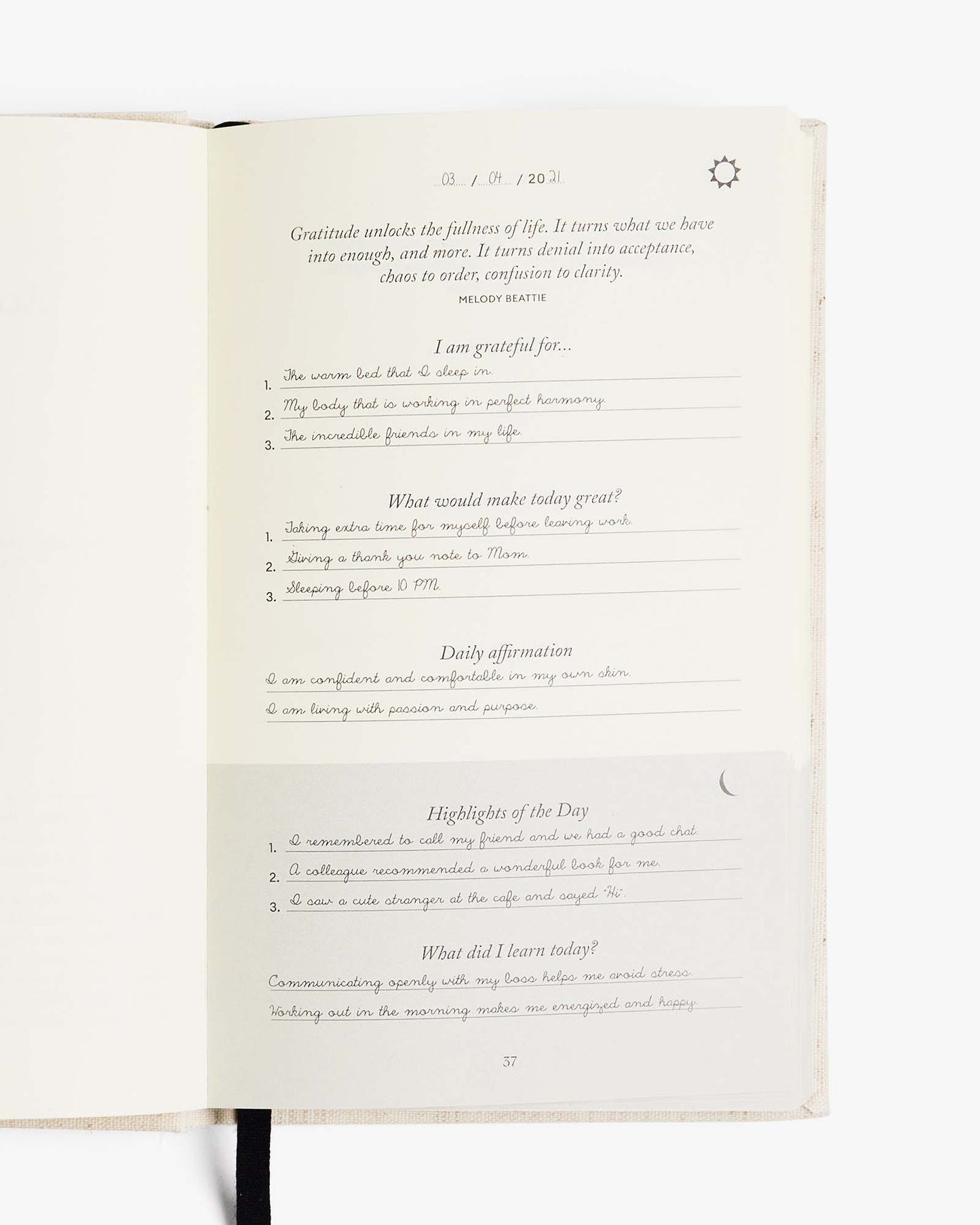 The Five Minute Journal | Ditsy Tulip